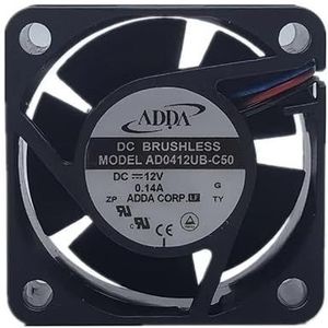 Voor ADDA AD0412UB-C50 12V 0.14a 4020 4cm stille behuizingskoelventilator