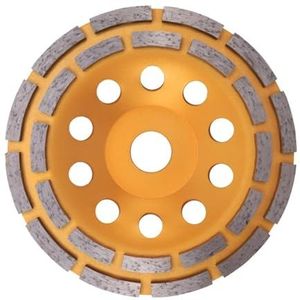 NnYuaUil 150 mm 6 inch 22 mm gat diamant 2-rijige segment slijpschijf schuurschijf slijpmachine bekergereedschap