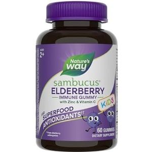 Nature's Way Sambucus Gummies For Kids - Standardized Elderberry 60 gummy