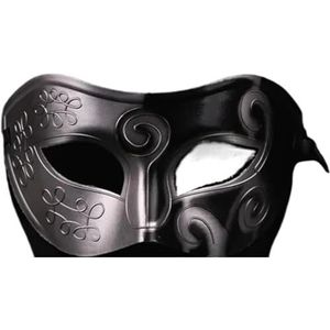 Het masker van het bal Bovenste helft gezichtsmasker for vrouwen in meerdere kleuren(Svart)