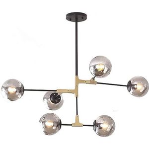 6 8 10-Light Sputnik Chandelier Brass Black Gold Semi Flush Mount Ceiling Lighting Fixture Pendant Light Close to Ceiling Light,Keuken eiland
