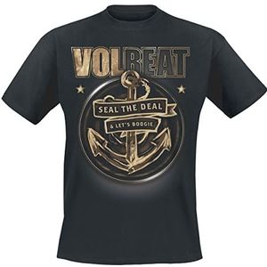 Volbeat Anchor T-shirt zwart L 100% katoen Band merch, Bands, Duurzaamheid