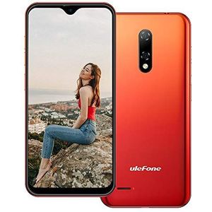Ulefone NOTE 8P mobiele telefoon, Android 10, 4G, zonder simkaart, ontgrendeld, quad-core 2GB+16 GB, dual sim + SD (3 kaartsleuven), gezicht ontgrendeling, triplex