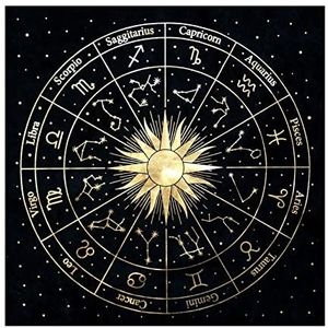 Altar Tarot tafelkleed, zwart tafelkleed, hemels tafelkleed, fluwelen wit kaartjes, tafelkleed, hekserij levert, tafelkleed voor horoscoop astrologie, 44 cm