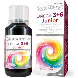 MARNYS Omega 3+6 Junior Omegas voor ontwikkeling en immuunsysteem bij kinderen, 125 ml