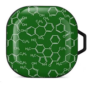 Chemie Wetenschap Oordopjes Hoesje Compatibel met Samsung Hard Shell Beschermhoes Zwart-Stijl