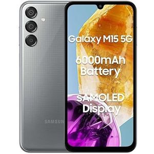 Samsung Galaxy M15 Smartphone, 4 GB / 128 GB / 6,5 inch / 5G, grijs