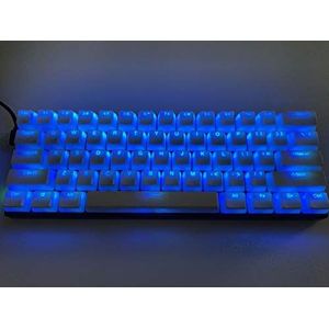 Topwang Pudding keycap 61 double shot PBT pudding keycap ANSI/ISO translucent OEM contour keycap backlight 60% / 87 TKL / 104/108 cherry MX switch mechanical keyboard