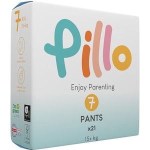 Pillo Pants maat 7 – verpakking met 21 luierbroekjes 7 – XXL (15+ kg), pillo luiers – vroege kindertijd