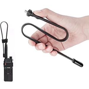 Vouwantenne voor portofoon, antenne SMA-Female Dualband VHF/UHF 136-520Mhz Dual Gain 33 / 47cm met Female Sma-interface voor Uv-5R, Uv-5Ra, Uv-5Rc, Uv-5Re, Uv-82 (47cm / 18.5 inch)
