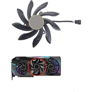 grafische kaart Videokaart Fan PLD10015B12H DC12V 0.55A 4Pin Compatibel met Radeon RX 6900 XT RX 6800 XT MASTER RX 6800 XT MASTER TYPE C (middelste ventilator)