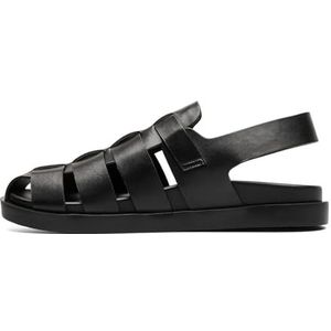 STACY ADAMS Montego Slingback gesp, platte sandalen, zwart, 41 EU, zwart, 41 EU