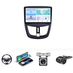 Android 13 Auto Stereo MP5 Player 9'' Screen Autoradio Voor Peugeot 207 207CC 2006-2015 Car-play Android Auto GPS-navigatie Bluetooth RDS FM AM DAB+ Radio Stuurbediening Voice Control(NF-3 8Core 2+3