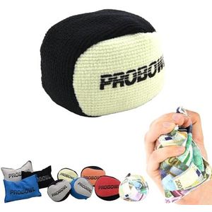 EMAX Bowling Grip Ball, Pro Bowl Grip Sack, moderne talkbal, microvezel gripbag, rozing bag, absorbeert vocht (Grip Ball, zwart/crème)