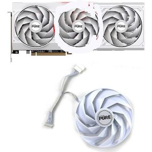 95MM 6PIN FD10015M12D RX7700XT 7800 7900 XT OC GPU-ventilator voor Sapphire PURE Radeon RX 7700 grafische kaartventilator(B)
