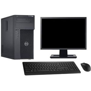 Dell PC Tower T1650 display, 27 inch, Intel i7-3770 RAM, 8 GB, 500 GB, Windows 10, wifi (gereviseerd)