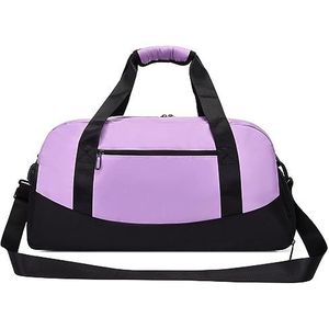 Sporttas Grote Capaciteit Handtas Crossbody Gemakkelijk Draagbare Gym Bag Multi-Colour Beschikbaar, Paars, 27x52x23cm