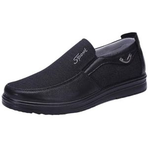Mens Loafers Casual Slip On Shoes Breathable Comfort Lightweight Walking Shoes Non Slip Men's Shoes (Color : Black-A, Size : EU 41)