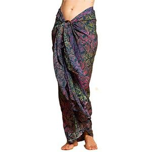 PANASIAM Sarong B024 Colored petrol, L