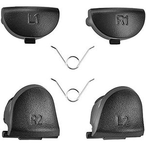 Ociodual PS4 controller trigger toetsen set R2 L2 R1 L1 incl. veren zwart JDS-011 / JDS-001