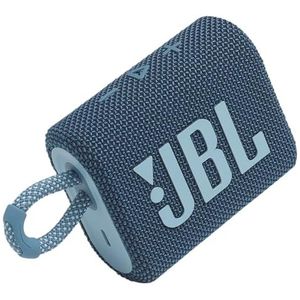 JBL Ga 3: draagbare luidspreker met Bluetooth, ingebouwde batterij, waterdicht en stofdicht functie Blauw JBLGO3BLUAM