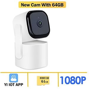 DVR-kits voor bewaking, 5G Babyfoon Camera Indoor Auto Tracking 1080P HD Video Surveillance Cam Nachtzicht Twee Weg audio Beveiliging,Buitencameratoezicht(Camera With 64GB)