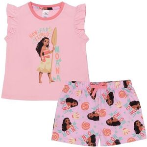 Disney Moana/Vaiana - Mouwloze pyjama met ruches voor kinderen - 100% katoen - 3-4 Jaar: 104cm