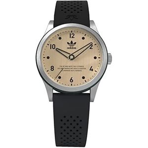 adidas Zwart siliconen bandhorloge (Model: AOSY225152I), zwart, Zwart