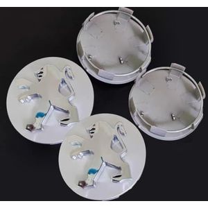 SJZZJMZ 4 stuks auto wielnaafdoppen voor Peugeot 107 2012 2013 2014 auto wielnaafdoppen vervangende wieldoppen wielnaafstickers C