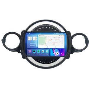 9 inch touch screen multimedia speler bluetooth autoradio voor BMW Mini 2007-2015 Android 12.0 Car Stereo gebouwd carautoplay ondersteuning stuurwielbediening wifi 4g gps navigatie (Size : 8+WIFI+4G