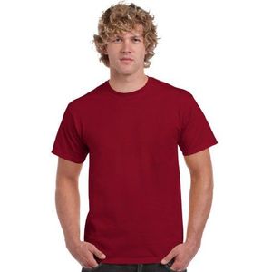 Gildan Heavy Cotton Tee heren T-Shirt, Rood (Cardinal Red), XXL