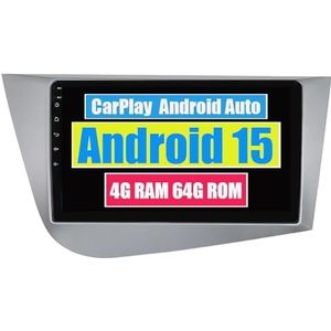 RoverOne Auto Stereo CarPlay Hoofd Unit voor Seat Leon 2 2005-2012 Android Auto Touchscreen Sat Navi Bluetooth WiFi Radio Speler