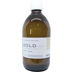 Colloïdales Gold 500ml | 2ppm fles bruin glas originaliteitssluiting pure