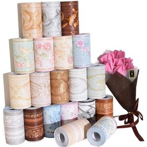 Rand van achtergrond Zelfklevende behangrand in meerdere kleuren for keuken, badkamer en slaapkamer(9)