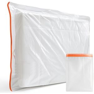 Matrashoes 90 x 200 cm (dikte 30 cm), beschermhoes voor matras met brede ritssluiting, herbruikbare opbergtas