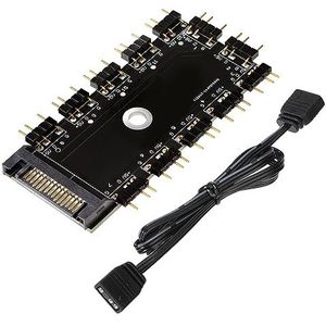 ARGB Hub 5V 3-pins ARGB Controller 1 tot 11 poorten RGB LED Fan Splitter Hub met SATA-poort-ondersteuning voor pc computer fan moederbord