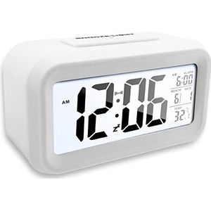 Nutabevr - Digitale Wekker - Groot LCD-scherm - Snooze Kinderwekker voor Thuis en Kantoor