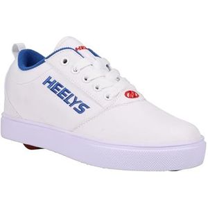 Heelys Men's Wheeled Heel Shoe, White/Blue/RED, 9