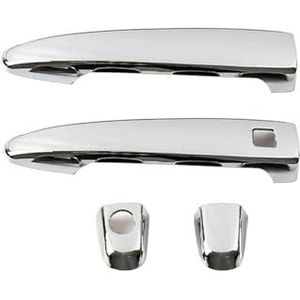 Zelfklevend Voor Toyota Highlander 2008-2013 Enkel Gat Slimme Deurbeklediging Chroomstrip En Kraswerende Folie Krasbescherming(2 doors-electroplating)