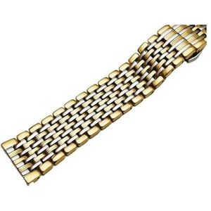 Jeniko Roestvrij Stalen Horlogeband Band 18 Mm 20 Mm 22 Mm Zilver Goud Gepolijst Heren Luxe Vervangende Metalen Horlogeband Armband Compatibel Met Tissot (Color : Silver Gold, Size : 22mm)