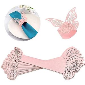 40st Servetringen Vlinder Papieren Servetringen Servet Gesp Servetring Vlinder Papieren Servet Gesp Servetring Voor Bruiloft Banket Party Tafeldecoraties