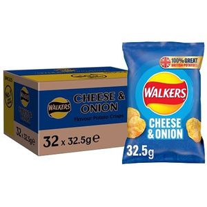 Walkers Cheese & Onion Crisps - 32x32.5g