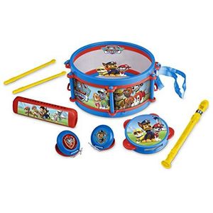 Paw Patrol Pack Away Drumset | Muziekspeelset Inclusief 5+ Muziekinstrumenten | Paw Patrol Thema Muziekinstrumentenset | Paw Patrol Speelgoed | Kindermuziekspeelgoed Bandset | Leeftijd 3+