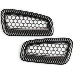 Auto Interieur Voor Civic 11e Gen 2022 Koolstofvezel/Rode Stijl Front Airconditioning Outlet Vent Molding Cover Cap Trim Auto Accessoires Auto-onderdelen Interieur(Carbon Fiber)