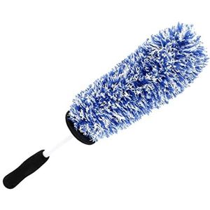 Imtrub Autovelgenborstel, waterabsorberende reinigingsborstel voor velgen, reinigingsmiddel, bandenborstel voor gaten, groeven - ontwikkeld voor vele soorten wielen en velgen