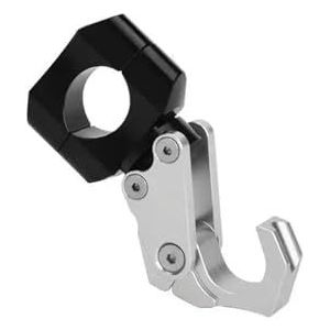 Voor HON&DA PCX 160 PCX150 PCX125 Motorstuurhanger Aluminium Heavy Duty Tashaak Helmhouder Motoraccessoires Duurzame Haak(Zilver)