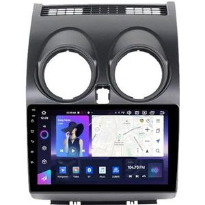 Android 14 Autoradio Stereo voor N-issan Qashqai (2006-2013) 9 Inch Touchscreen Multimedia Speler met Draadloze Carplay 2 Din GPS Navigatie FM RDS Bluetooth 5G-WiFi SWC DSP,M100s