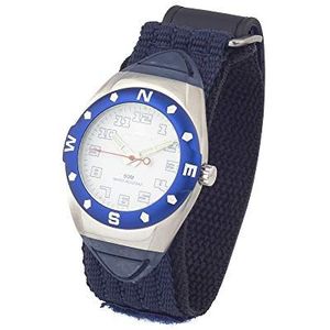Chronotech Heren Analoog Quartz Horloge met Textiel Band CT7058M-04