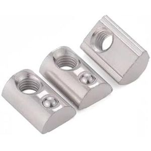 T-gleufmoer, Roll-In veer T-moer M3-M8 for 2020-4545 aluminium profielenpakket(45-M8-10PCS)