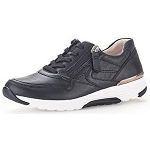 Gabor Low-Top sneakers voor dames, lage schoenen voor dames, Midnight 56, 37.5 EU
